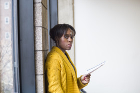 Stephanie Weeks in rehearsal for DRUNKEN WITH WHAT. Photo by Gaia Squarci.